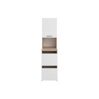 BADSCHRANK - 47.2 cm x 66.8 cm - Holz, Platte - Naturfarben Hell, Weiß - ERKANO - Naturfarben/Weiß, Holz (47.2/184.4/66.8cm) - Vente-Unique