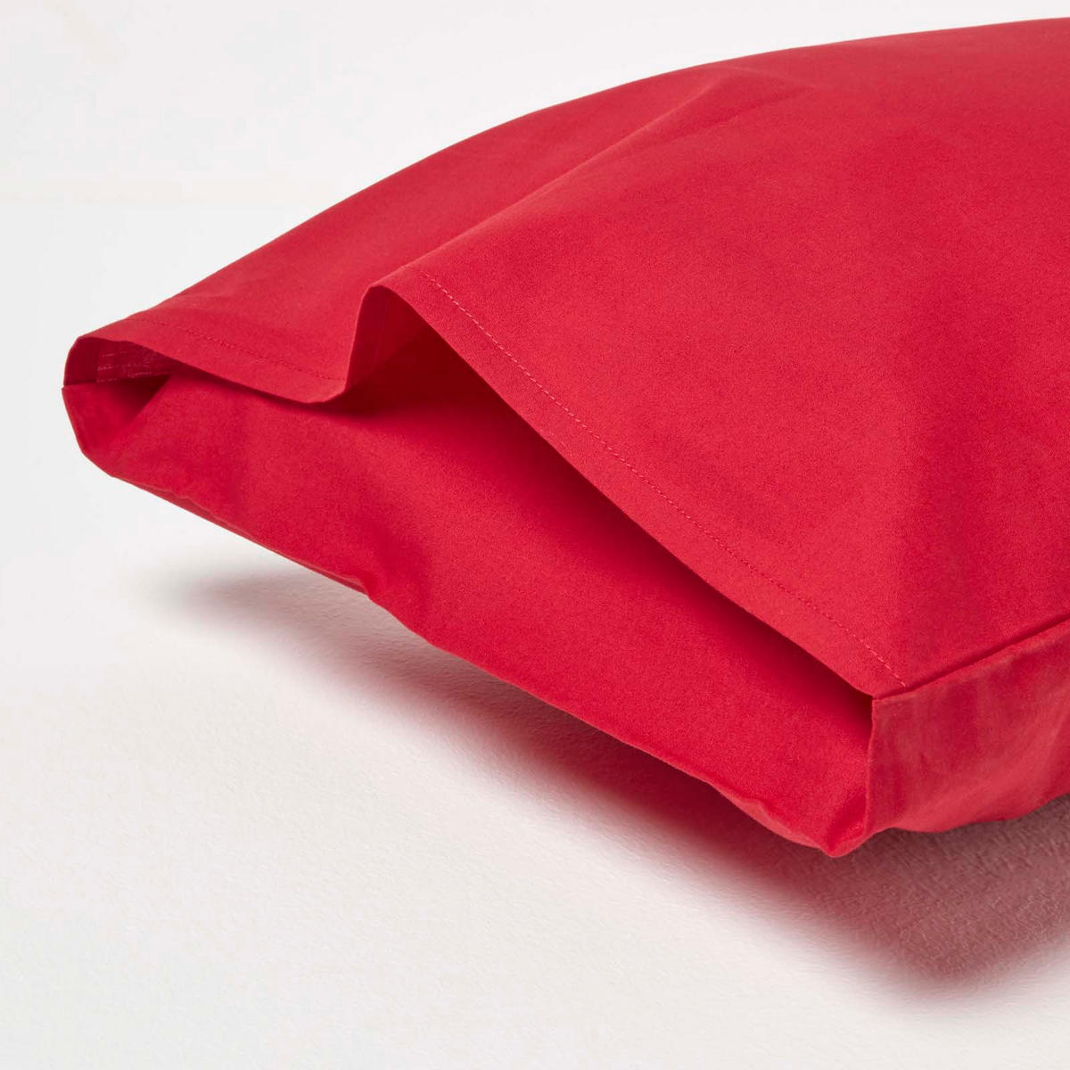 KINDER-KISSENBEZÜGE 2er-Set, Perkal - Rot, Textil (40/60cm) - Homescapes