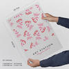 POSTER Set Mit 6 Blumen Feldblumen Natur Und Botanikdrucke Für Innenarchitektur A3 & A4 Rahmen Aus Hellem Holz - Beige, Papier (29/3cm) - Nacnic