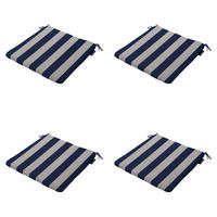 SITZKISSEN Amora - Blau - 40/40/4,5 cm - 4er-Set - Blau, Textil (40/4/40cm) - Madison