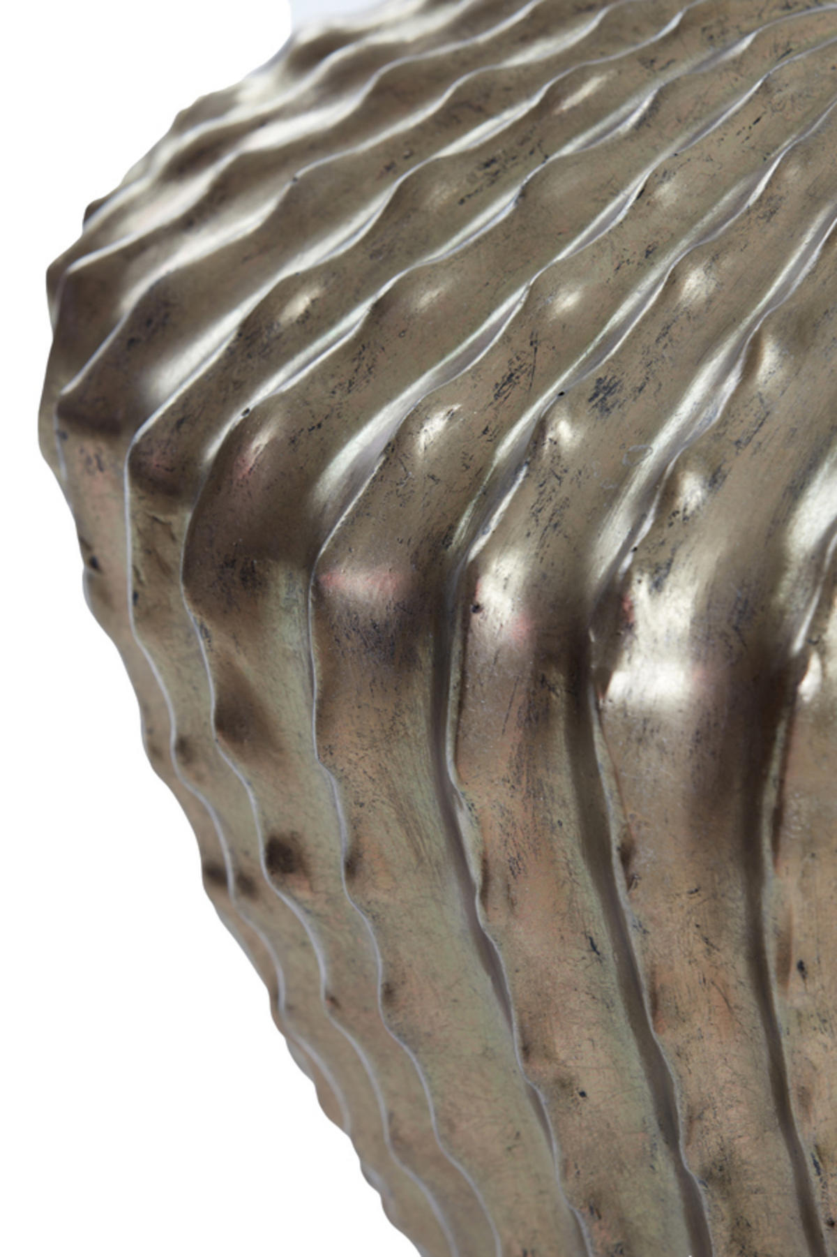 VASE Kakteen Bronze Ø52/65 cm - Goldfarben, Kunststoff (65cm) - Light & Living