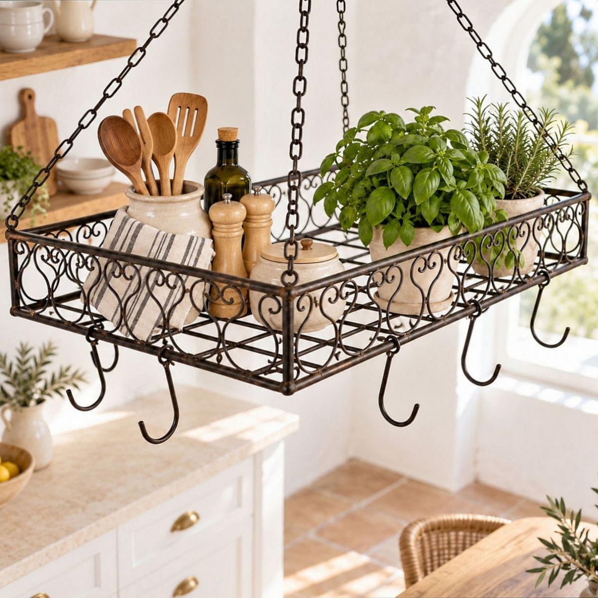 TOPFHÄNGER Metall Braun 65 cm - Braun, Metall (40/10/65cm) - DanDiBo