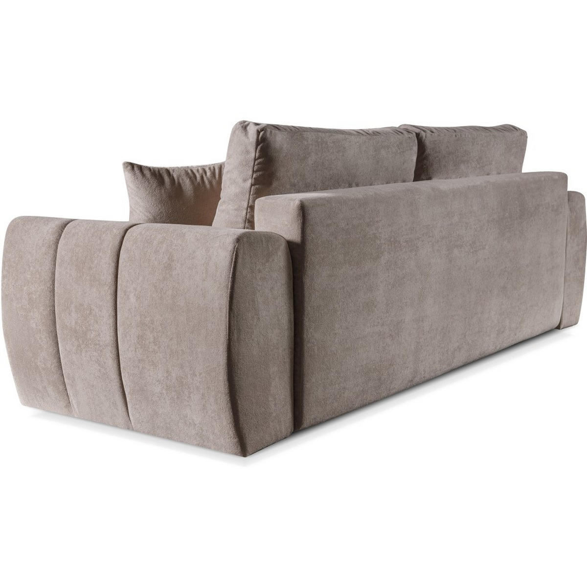 SCHLAFSOFA 3-Sitzer Favi mit Schlaffunktion, Braun - Braun, Textil (263/93/105cm) - Beautysofa