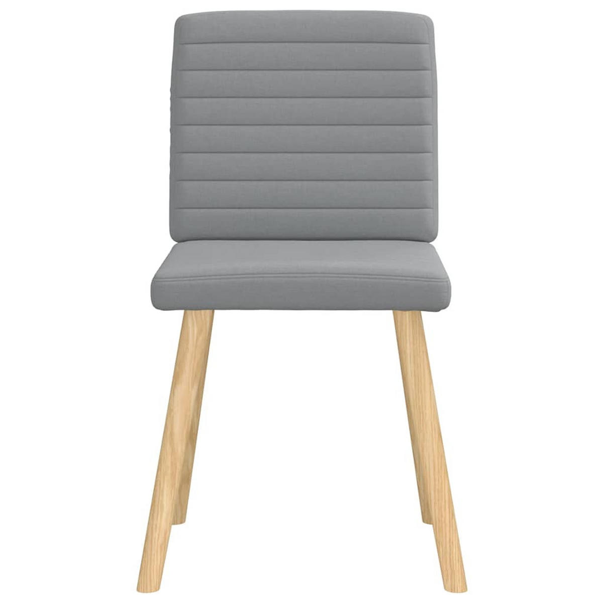 ESSZIMMERSTÜHLE 2 Stk. Hellgrau Stoff 45*54*86cm - Grau, Metall (45/86/54cm) - ZMH