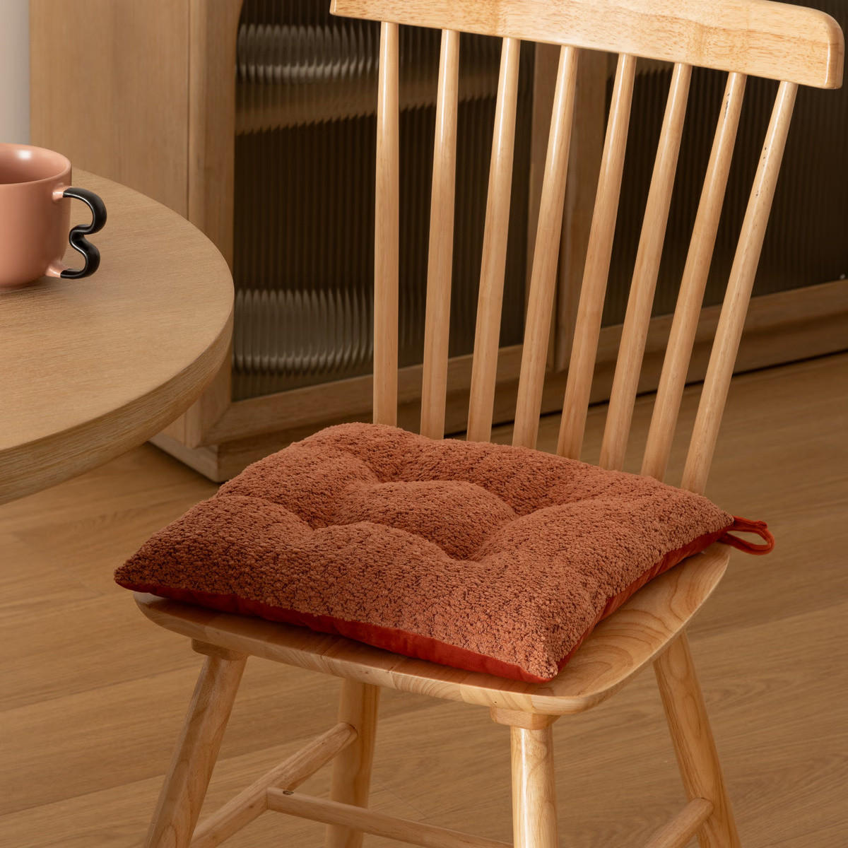 STUHLKISSEN Soana Terrakotta 38/38/5 cm - Orange, Textil (38/38/5cm) - Atmosphera Createur d´interieur