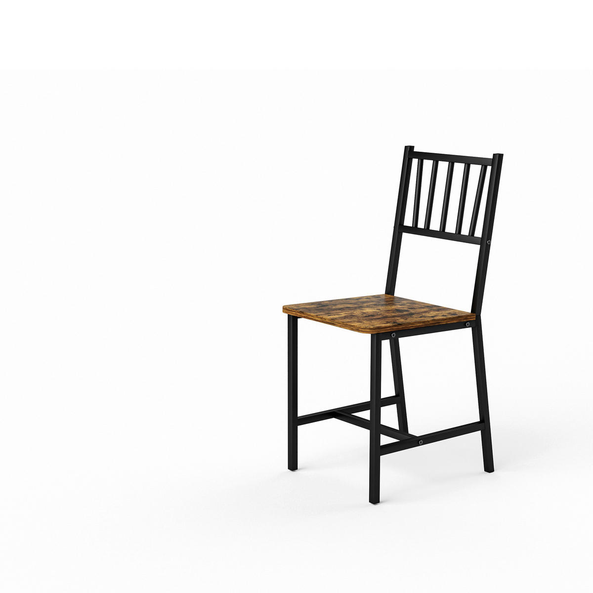 ESSGRUPPE DE-39325 3-teilig, mit 2 Stühlen Schwarz - Schwarz, Holzwerkstoff (90/75.5/60cm) - ComfortXL