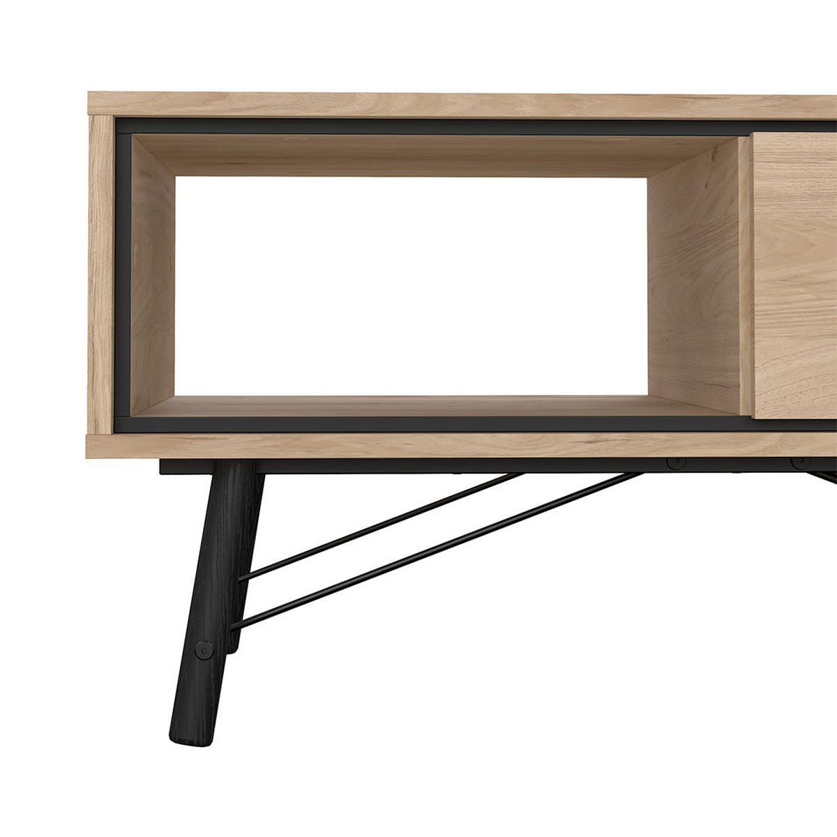 COUCHTISCH, Ry, Eiche, Holzwerkstoff, 102 x 49 x 50 cm - Eichefarben, Holzwerkstoff (49/102/50cm) - ebuy24