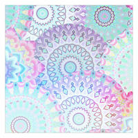 FOTOTAPETE Sommerträume Mandalas 240/240 cm - Multicolor, Papier (240/240cm) - Bilderwelten