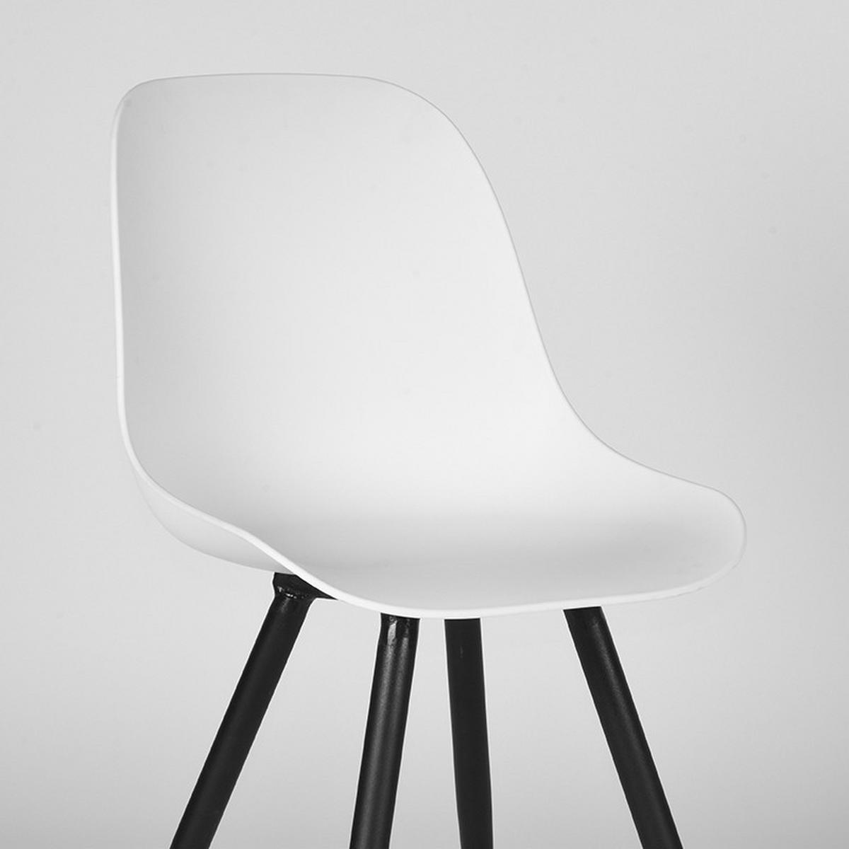 ESSZIMMERSTUHL Monza Weiß 54/46/88 cm 2er-Set - Weiß, Kunststoff (46/88/54cm) - LABEL51