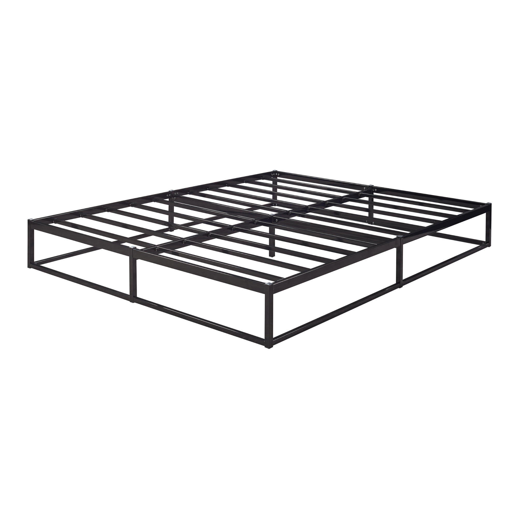 METALLBETT Trerunta - Schwarz, Metall (140/200cm) - [en.casa]