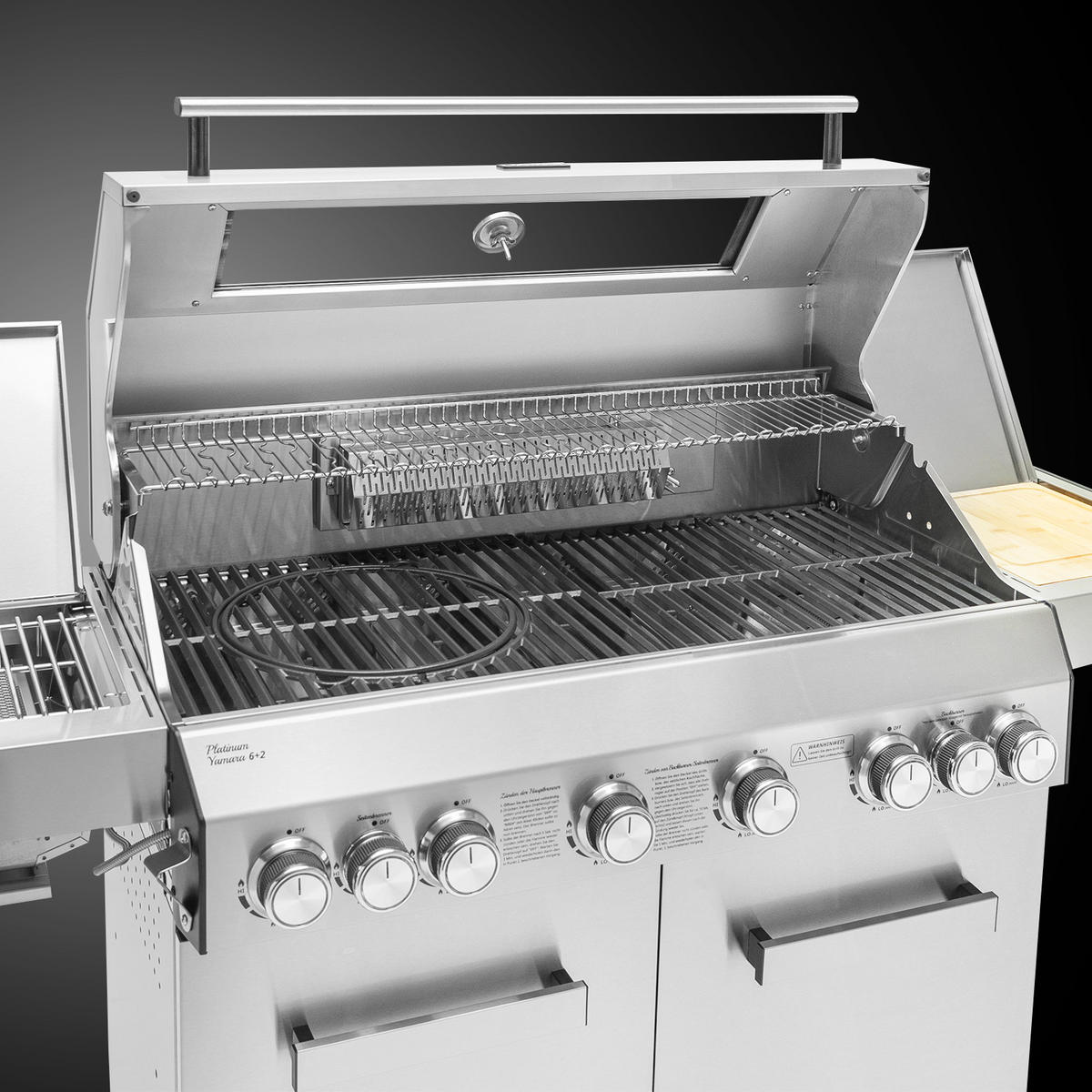 GASGRILL Platinum Yamara 6+2 - Silberfarben, Metall (159/117/55cm) - TAINO