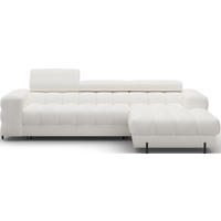 ECKSOFA Neviro R - Weiß (Amore 01) - Weiß, Holzwerkstoff (285/181cm) - Möblo
