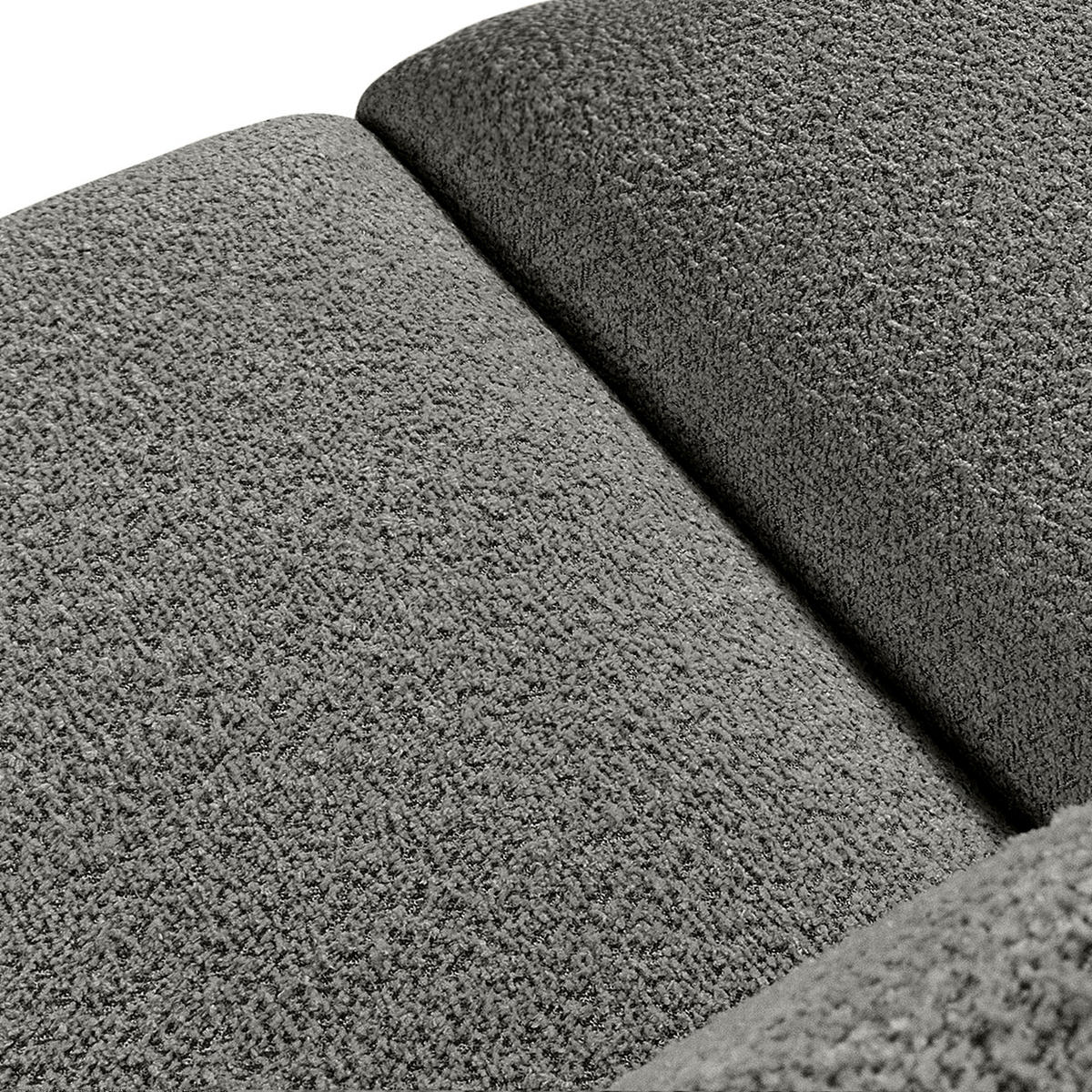 2-SITZER SOFA BUFFO, Stahlgrau - Grau, Holz/Holzwerkstoff (210/73/96cm) - KONSIMO®