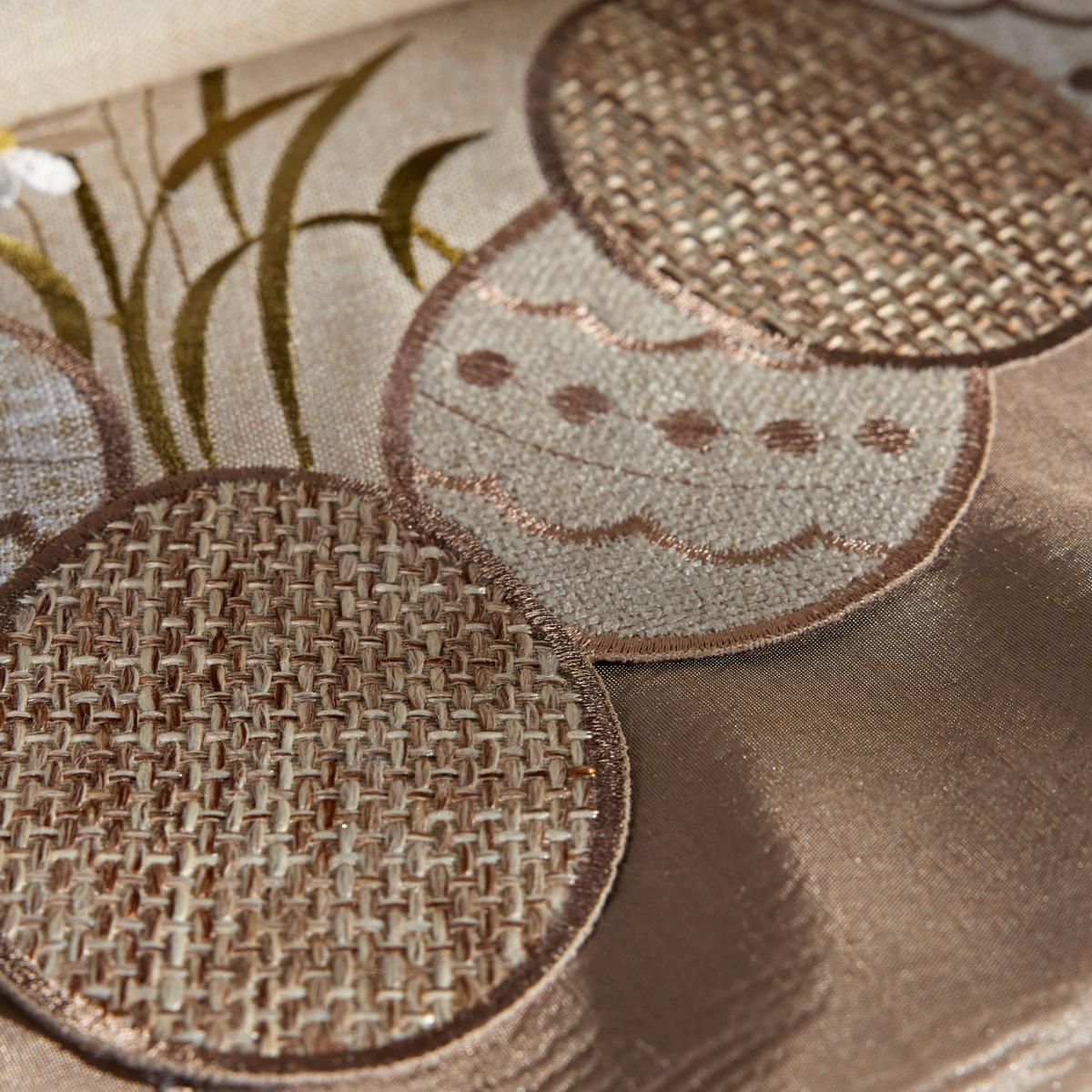 TISCHLÄUFER Orlina - Beige, Textil (174/35/1cm) - home&you