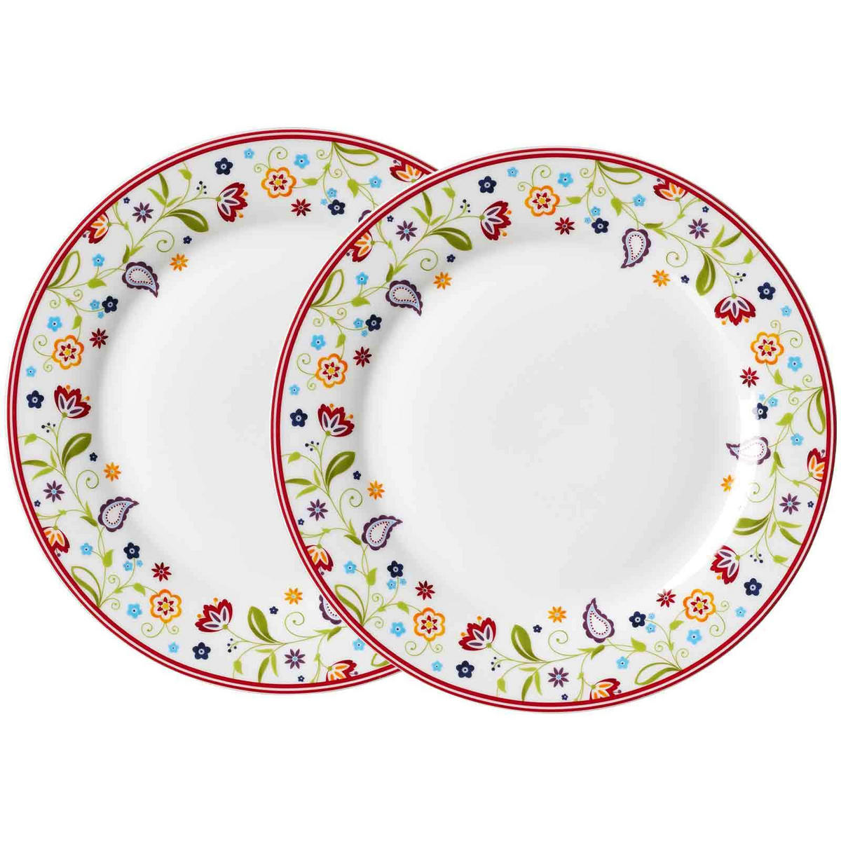 SPEISETELLER Shanti bunt ø 27 cm 2er Set - Multicolor, Keramik (27cm) - Ritzenhoff Breker