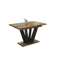ESSTISCH Alex ausziehbar - Mooreichefarben, Holzwerkstoff (130/80/80cm) - Endo-Moebel