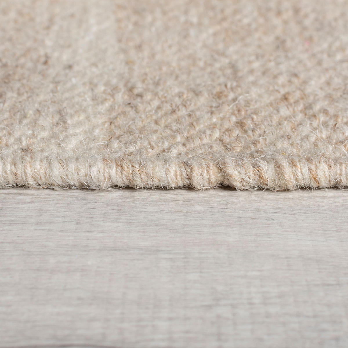 WOLLTEPPICH FOWEY, abstrakt, Natur-Beige, 200 x 290 cm - Beige, Textil (200/290cm) - KADIMA DESIGN