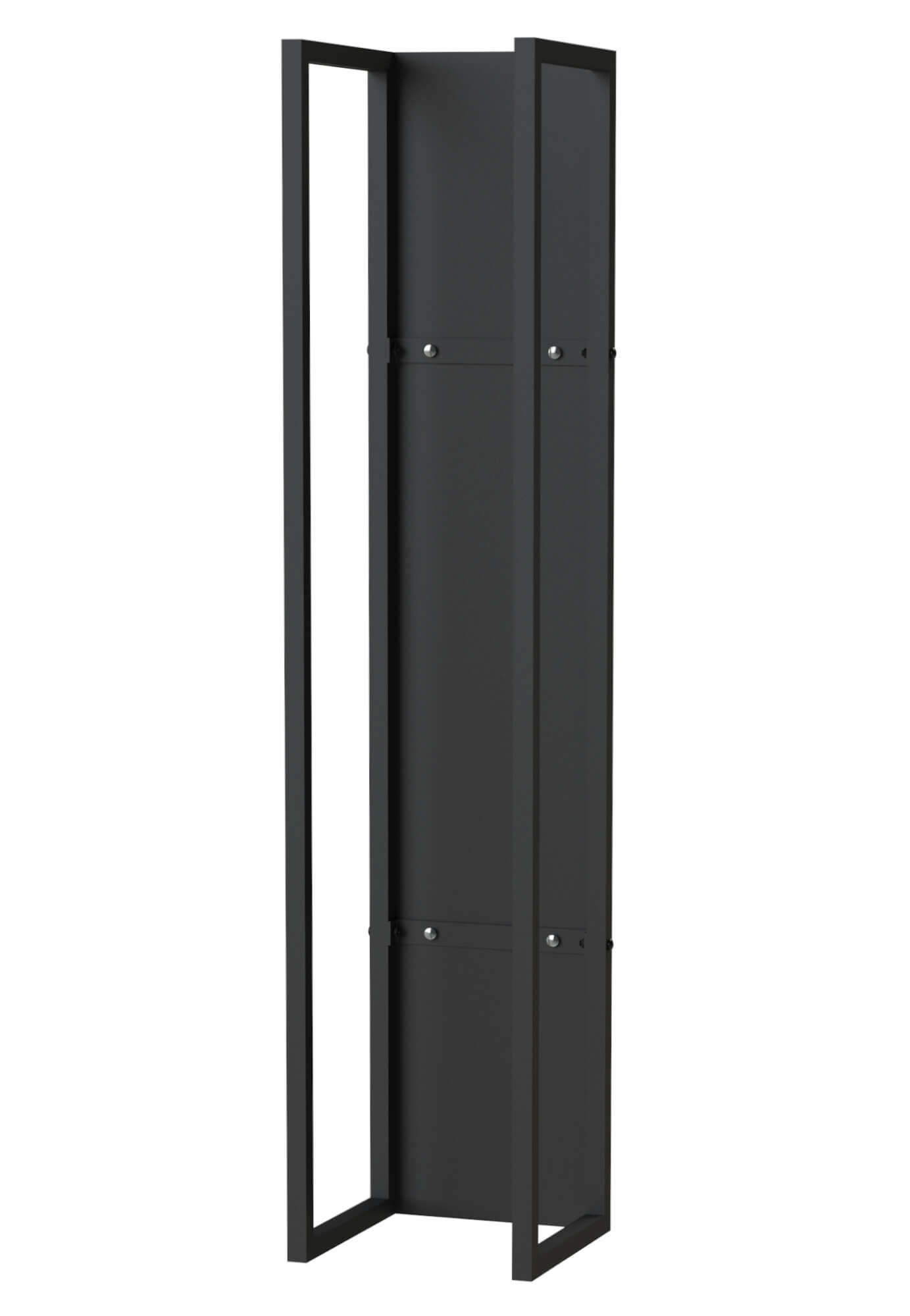 DanDiBo Kaminholzregal Schwarz 25x120x25 cm