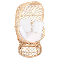 SESSEL Rattan Beige - Braun, Holz (89/152/82cm) - Nordlys