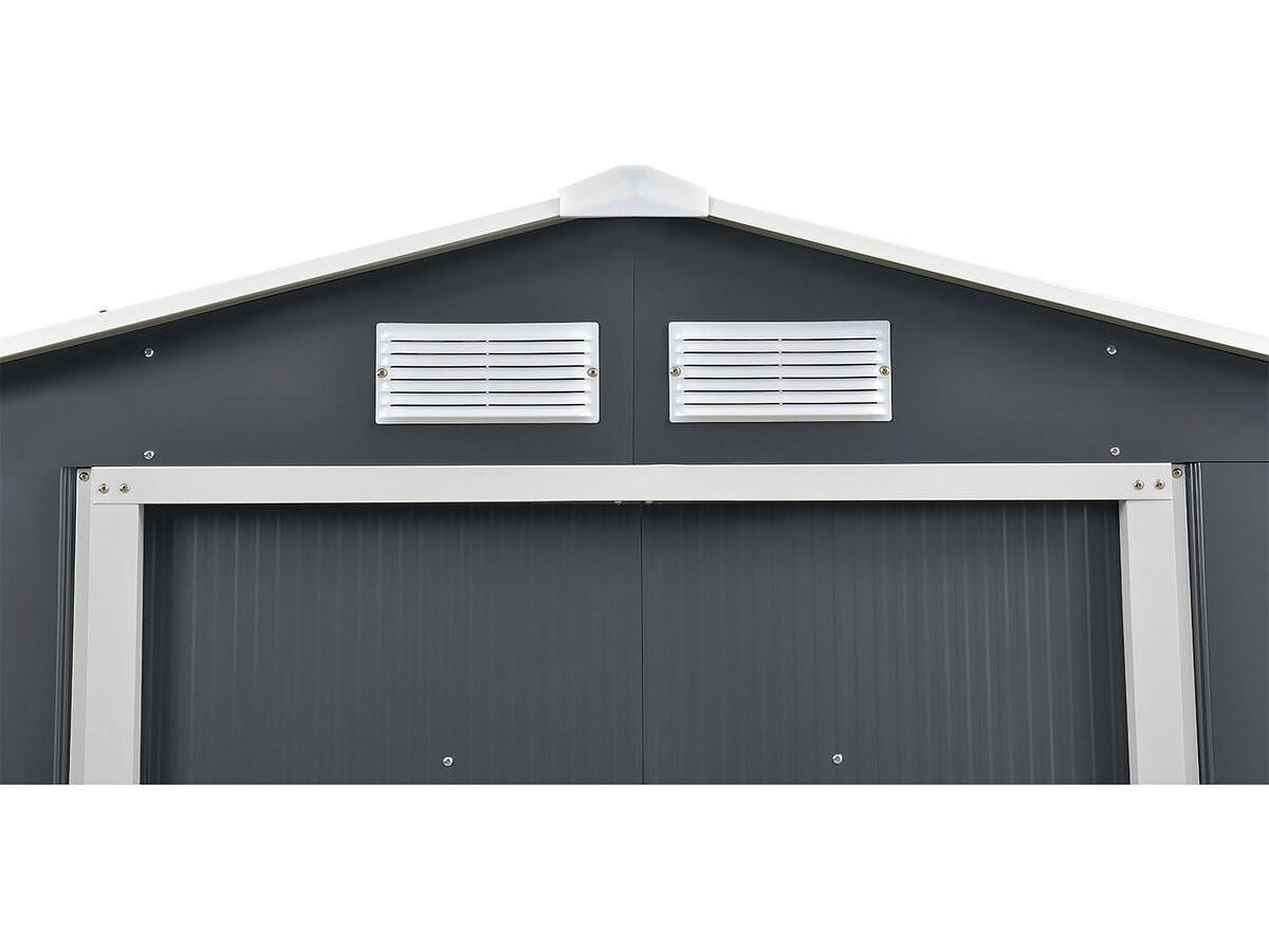 METALL-GARTENHAUS vegas Grau - Grau, Metall (330/210/372cm) - Habitat Garten