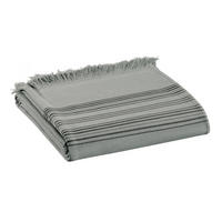 DRAP DE DOUCHE Cancun perlweiß 70 x 140 cm - Hellgrau, Textil (70/140cm) - Vivaraise