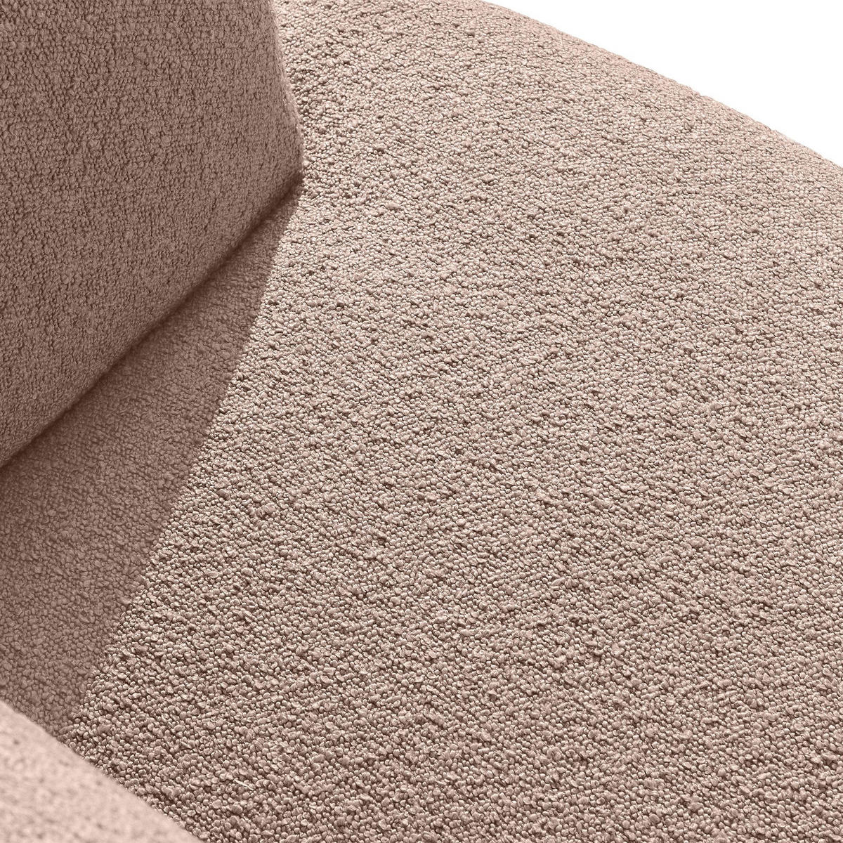 ECKSOFA LINKS VIRA, Rosa, Bouclé - Pink/Schwarz, Holz/Holzwerkstoff (300/160cm) - KONSIMO®
