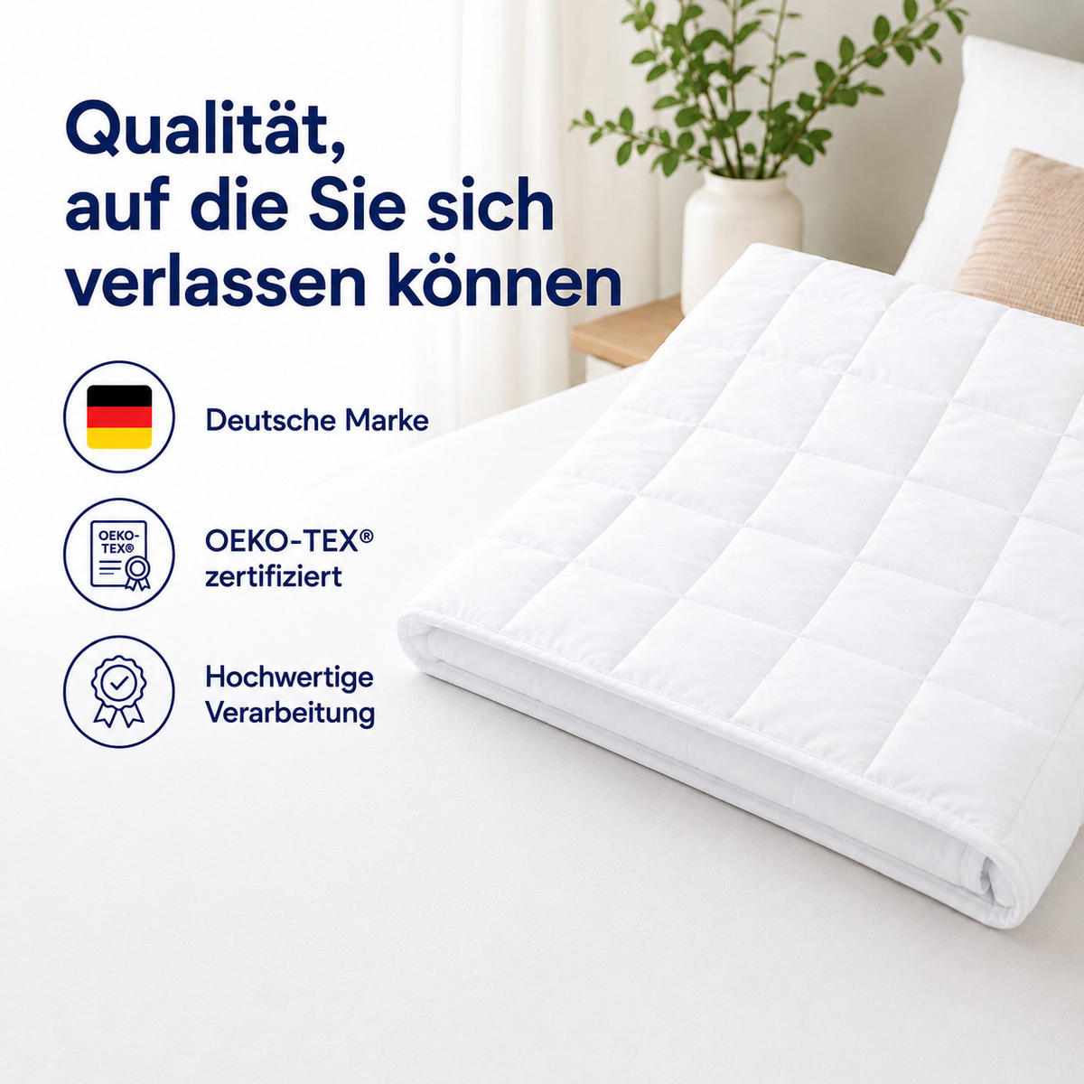 WINTERBETTDECKE 135x200 cm 2er – warme Bettdecke mit Hohlfaserfüllung & Mikrofaserbezug - Weiß, Textil (135/200cm) - Mister Sandman