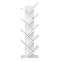 BÜCHERREGAL Baum weiß 40x127x20 cm - Weiß, Holzwerkstoff (40/127/20cm)