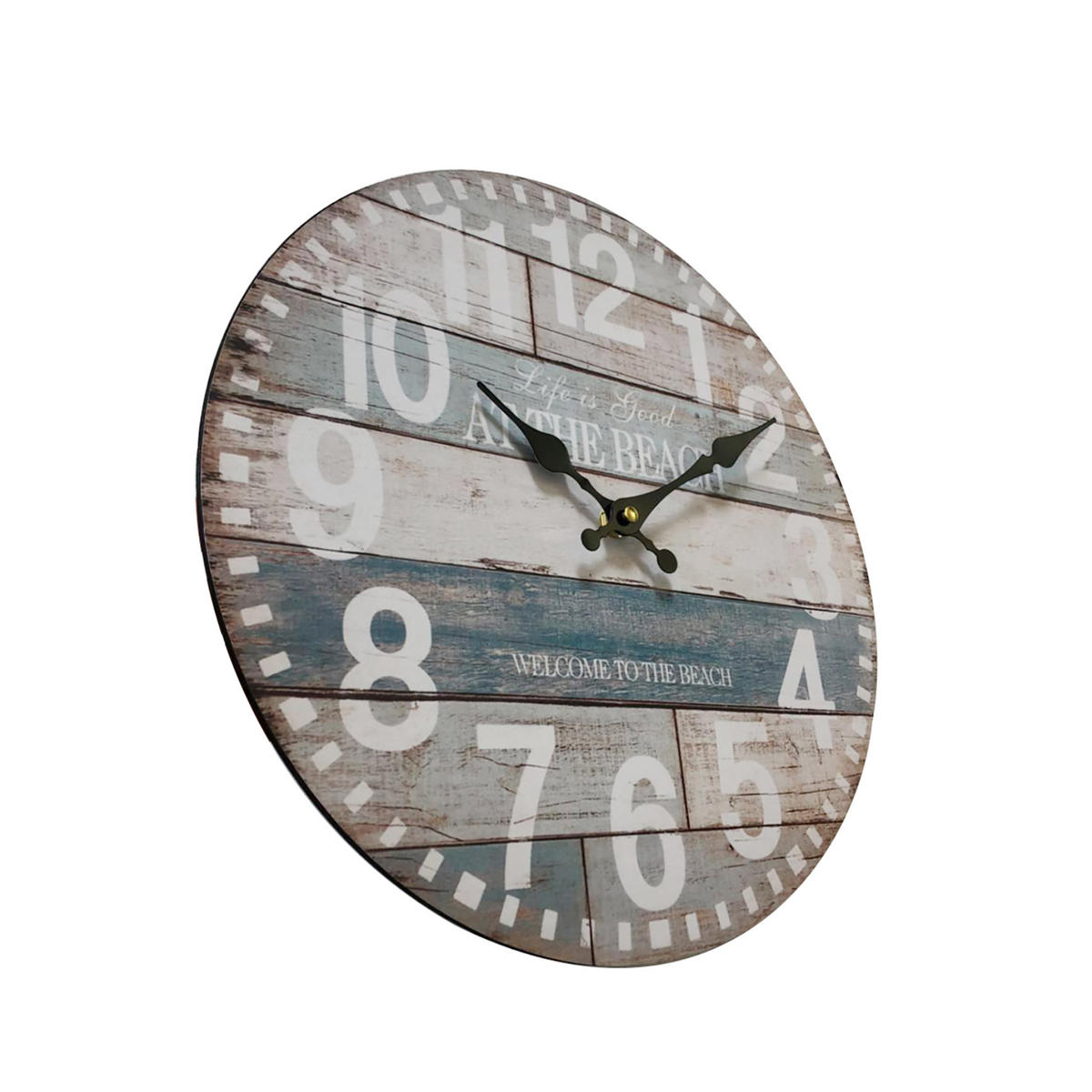 WANDUHR Braun 4/34/34 cm - Braun, Holzwerkstoff (4/34/34cm) - Mobili Rebecca