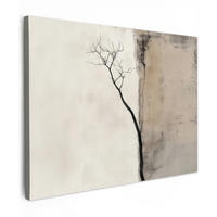 LEINWANDBILD Wabi sabi - Pflanze - Beige 40x30 cm - Taupe, Textil (40/30cm) - MuchoWow