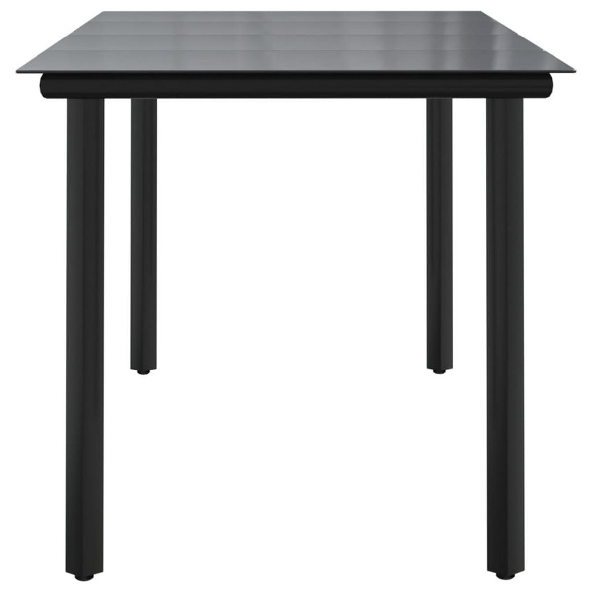GARTENTISCH Tischmund 80/74/160 cm - Schwarz, Naturmaterialien (160/80/74cm) - ZMH