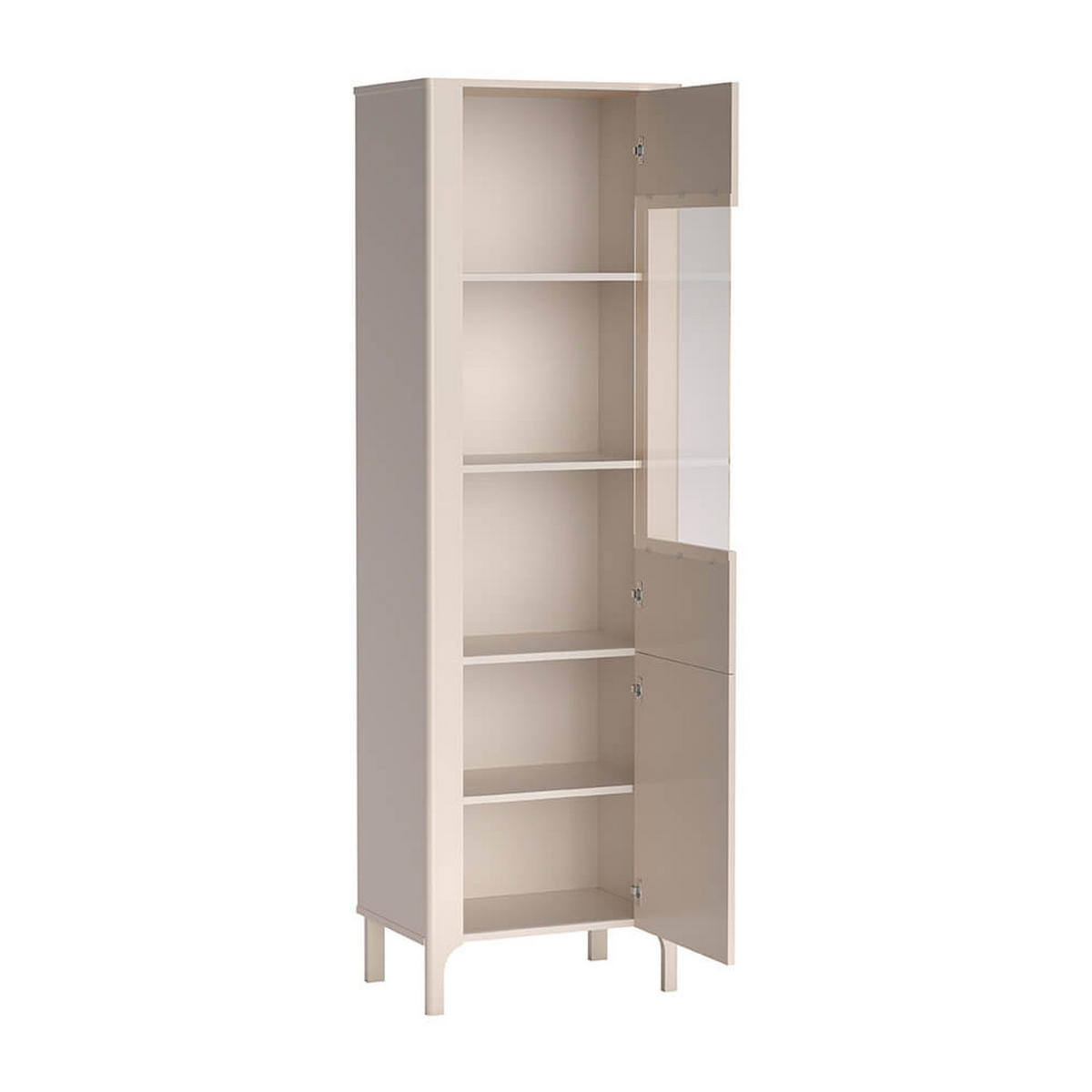 VITRINE Malumi MM-4 60 x 197 x 40,5 cm Kaschmir - Kaschmir, Holzwerkstoff (60/197/40.5cm) - Koseto