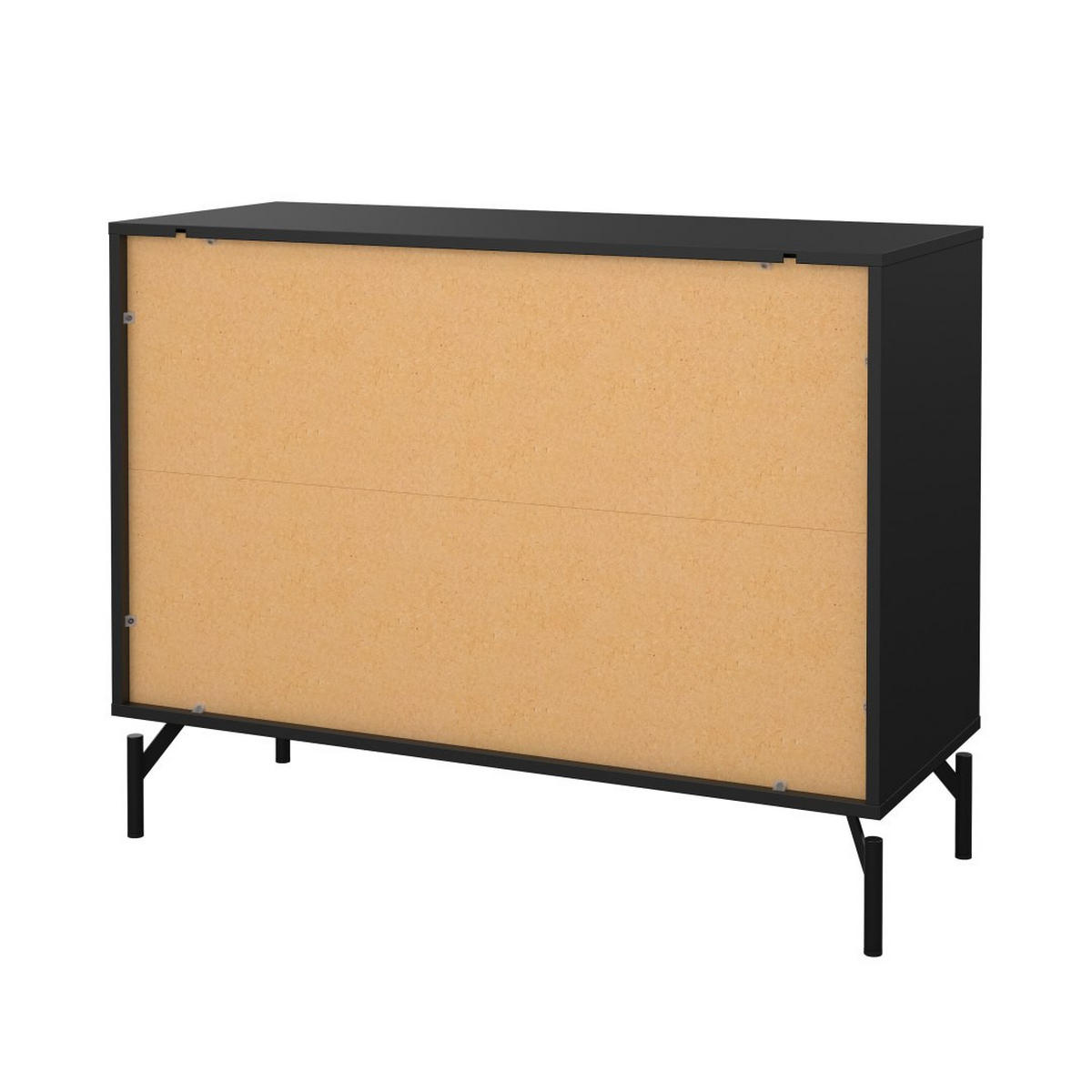 KOMMODE, Dana, Schwarz, Holzwerkstoff, 99 x 40 x 77 cm - Schwarz, Holzwerkstoff (99/77/40cm) - ebuy24