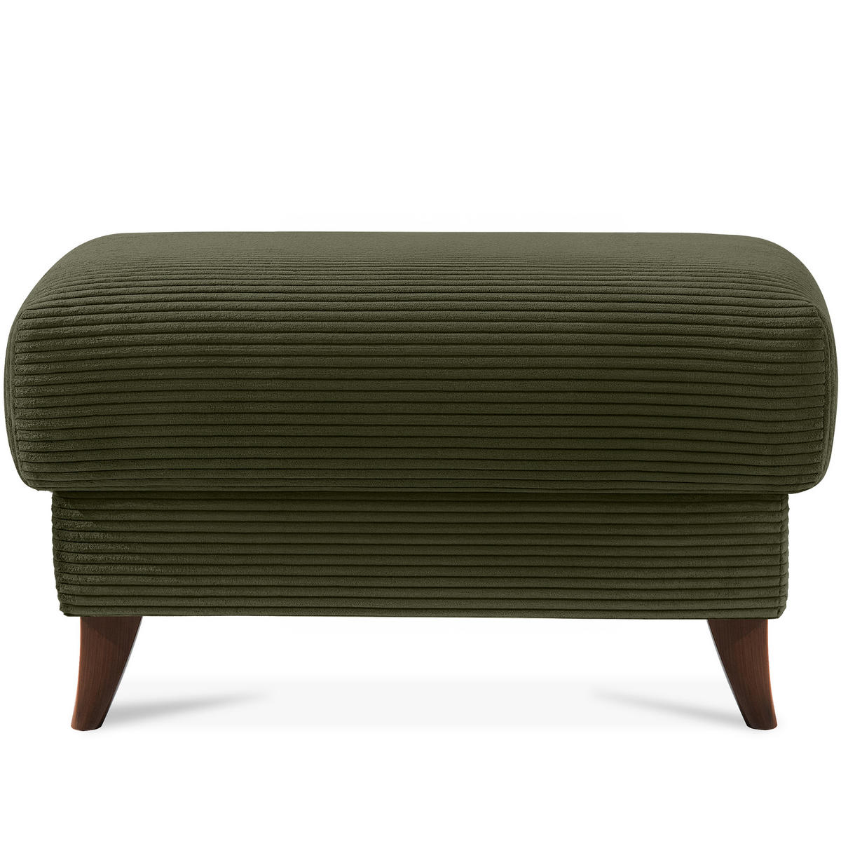 HOCKER GUSTAVO II, Olivgrün - Braun/Olivgrün, Holz/Holzwerkstoff (92/49/92cm) - KONSIMO®