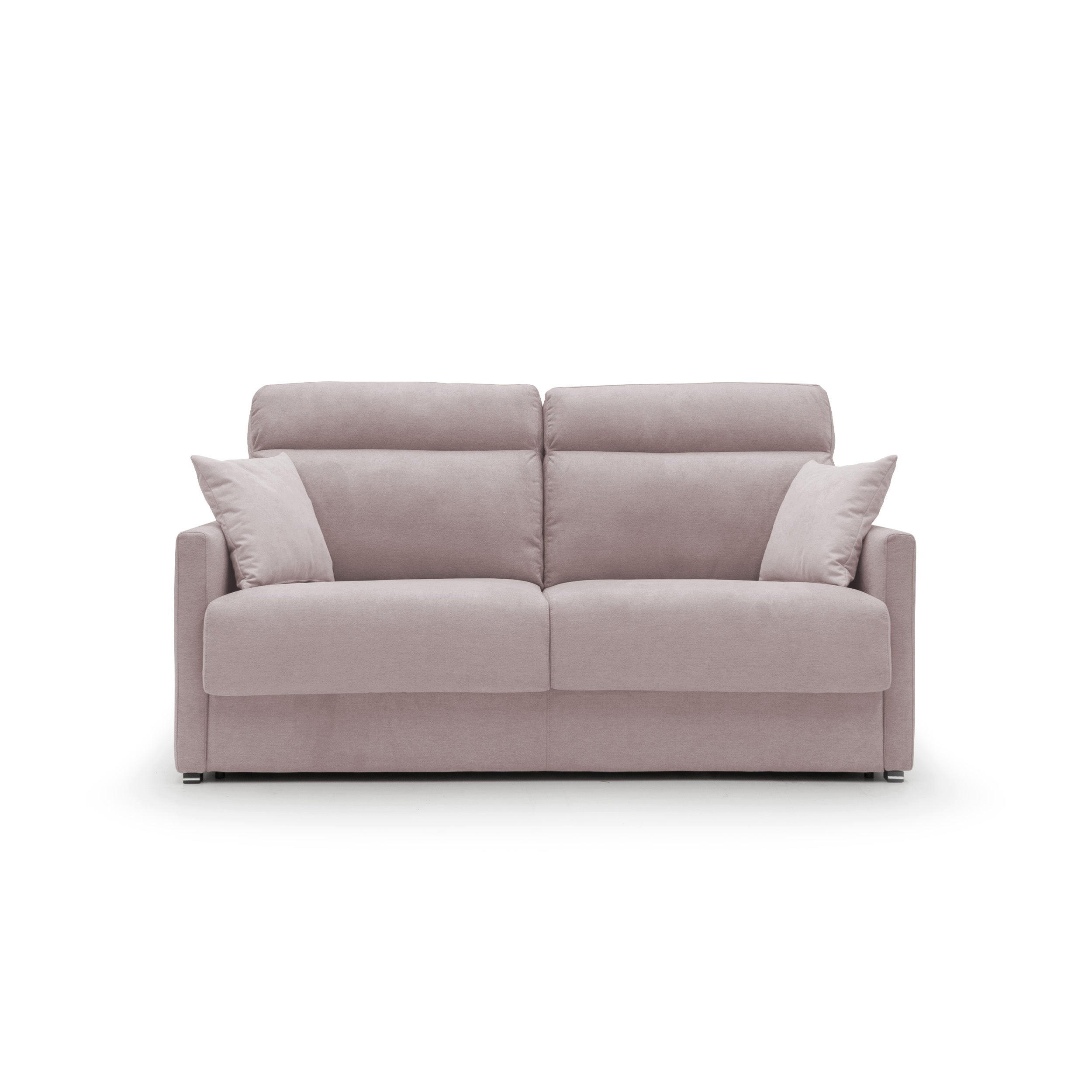 Thumbnail - Divani.store Schlafsofa, Rosa, Textil, 196x102x97 cm, Wohnzimmer, Sofas & Couches, Schlafsofas