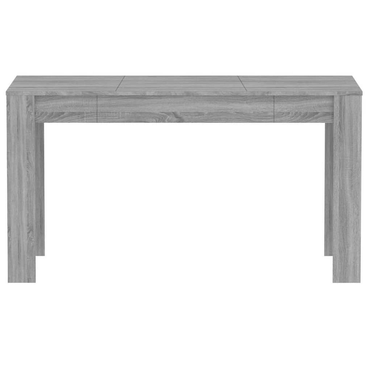 ESSTISCH Grau Sonoma 140/74,5/76 Cm Holzwerkstoff - Grau, Holzwerkstoff (140/74.5/76cm) - vidaXL
