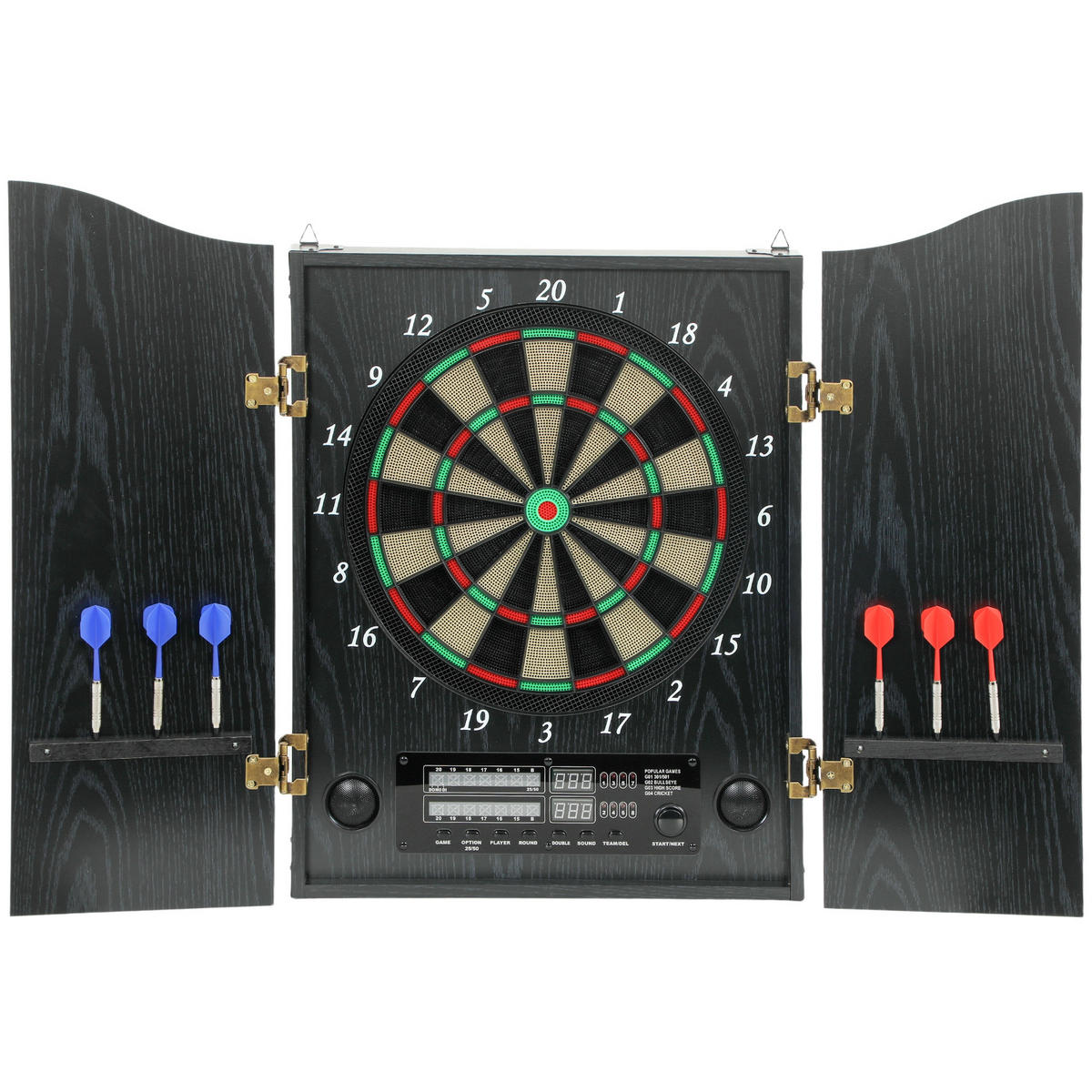 DARTSCHEIBE DE-10905 Holzoptik - Schwarz, Holzwerkstoff (65.5/96cm) - ComfortXL