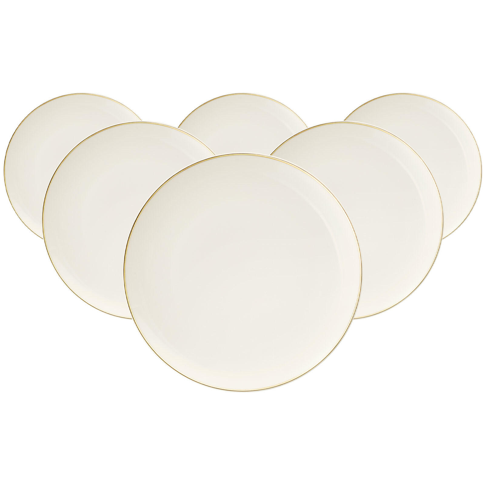 SPEISETELLER Savona Fine Diamond creme ø 27,7 cm 6er Set - Creme, Keramik (27.7cm) - Seltmann Weiden