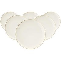 SPEISETELLER Savona Fine Diamond creme ø 27,7 cm 6er Set - Creme, Keramik (27.7cm) - Seltmann Weiden