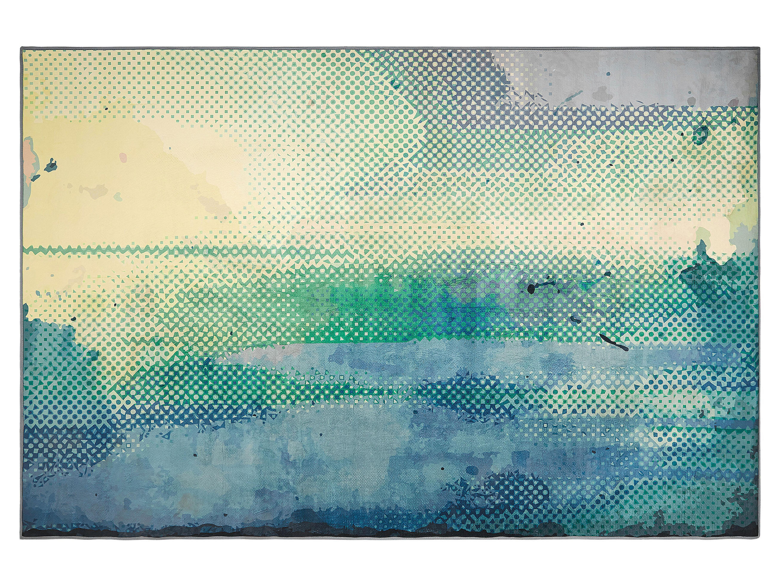 KURZFLOR-TEPPICH Susuz 200/140 cm - Multicolor, Kunststoff (140/200cm) - Beliani