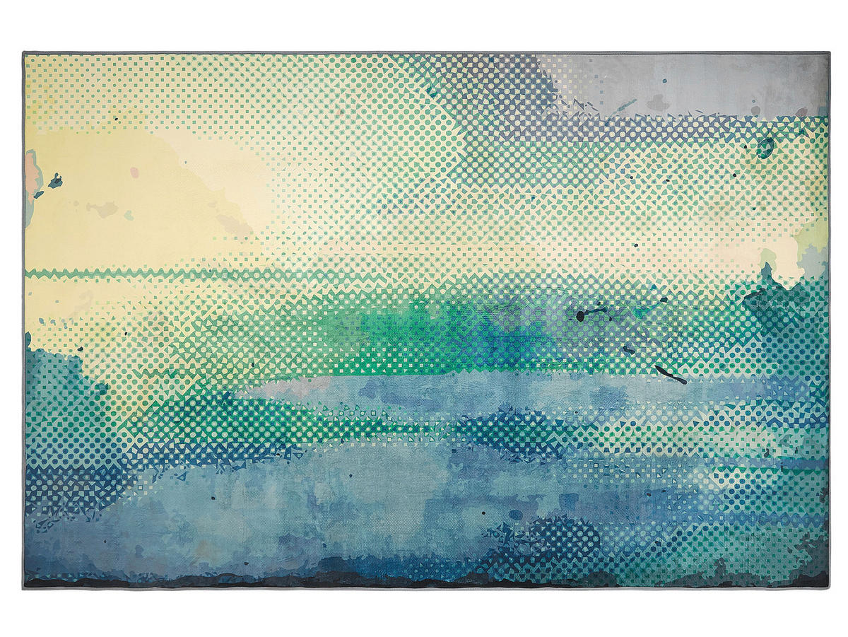 KURZFLOR-TEPPICH Susuz 200/140 cm - Multicolor, Kunststoff (140/200cm) - Beliani