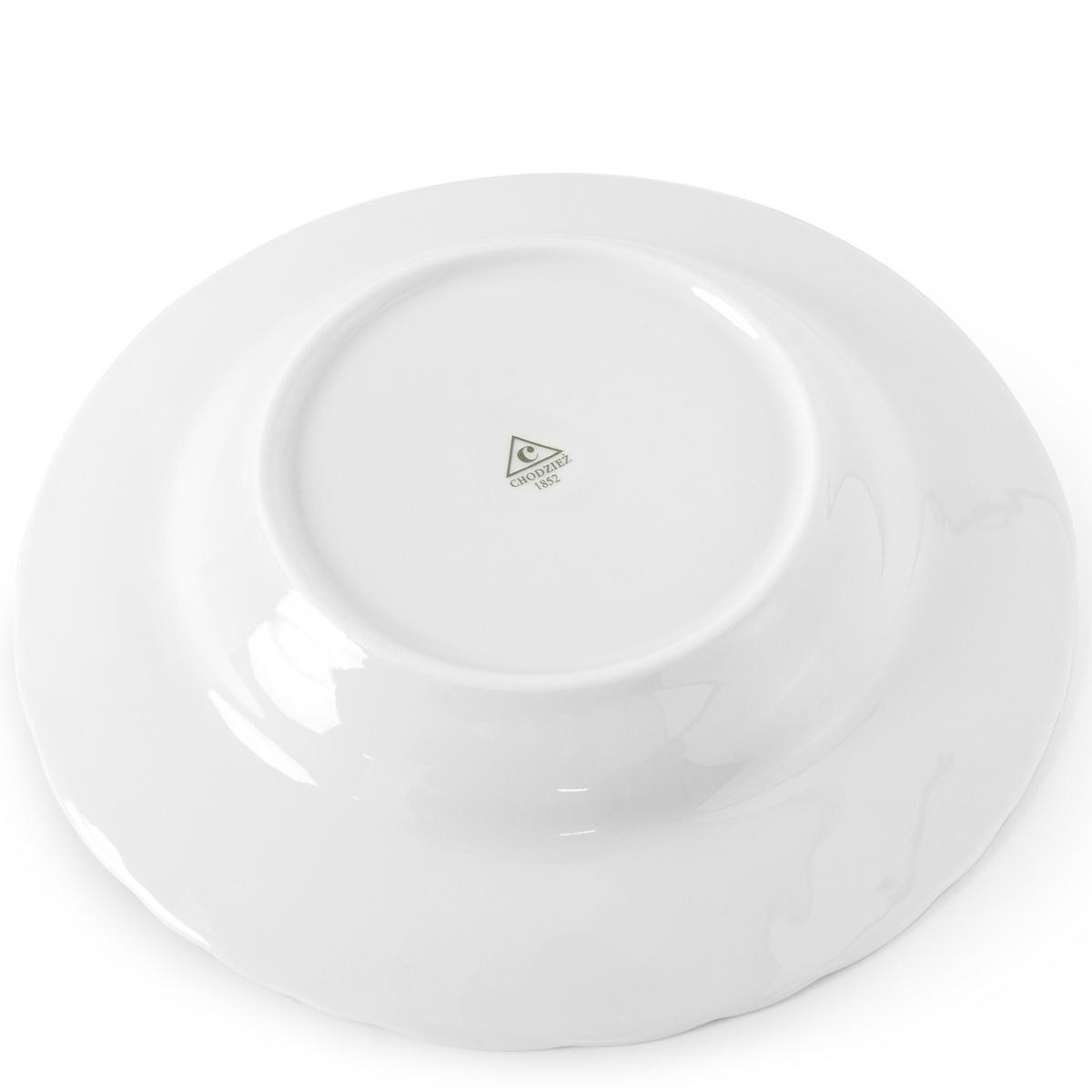 SUPPENTELLER Chodziez MARIA TERESA 6-tlg - Weiß, Keramik (22cm) - KONSIMO®