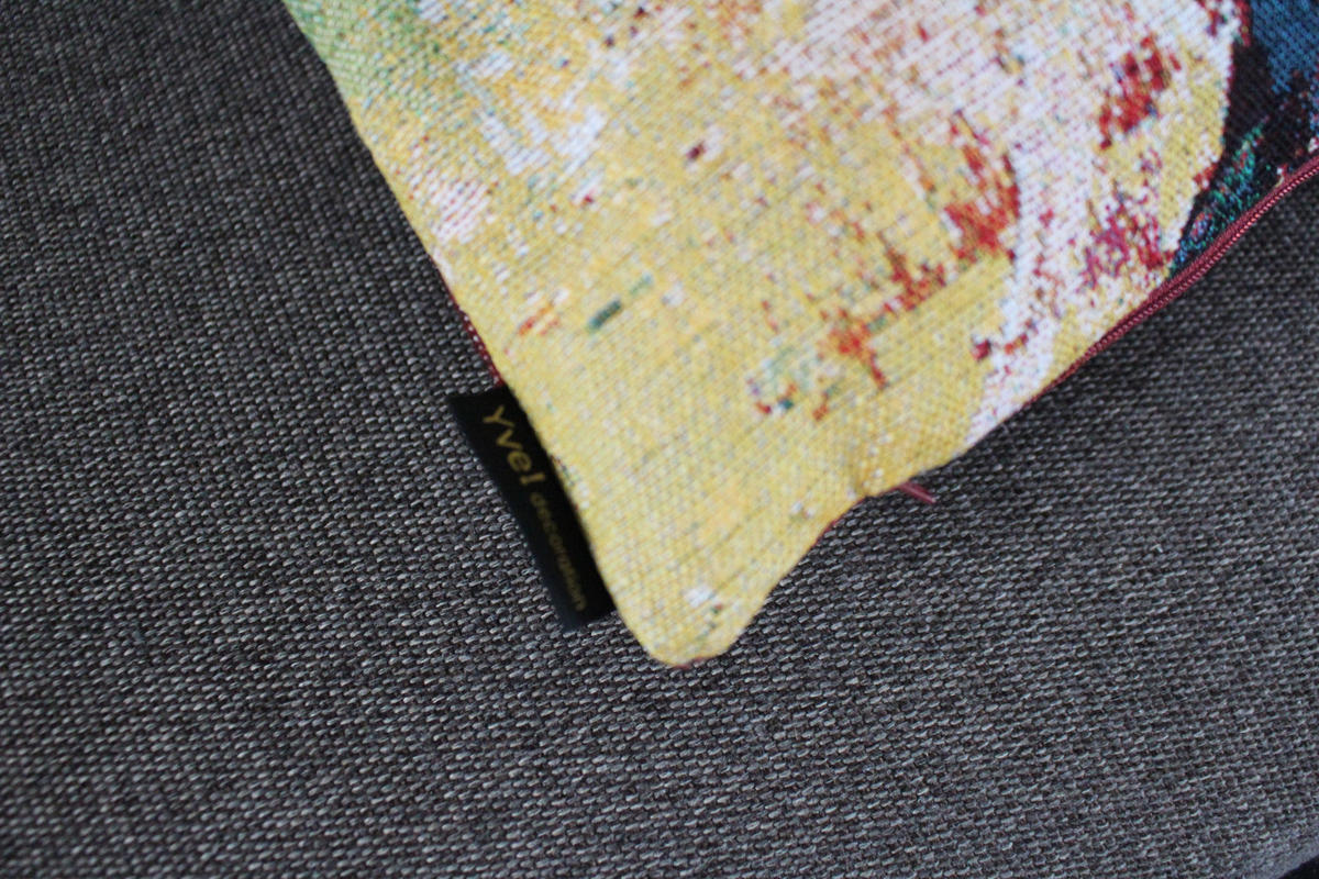 KISSENHÜLLE STARS - Gelb/Multicolor, Textil (45/45cm) - Yve! decoration