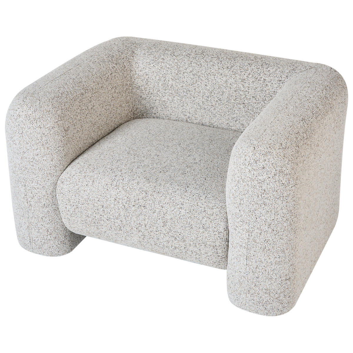 SESSEL Beige Leiren - Beige, Textil (110/66/87cm) - Beliani