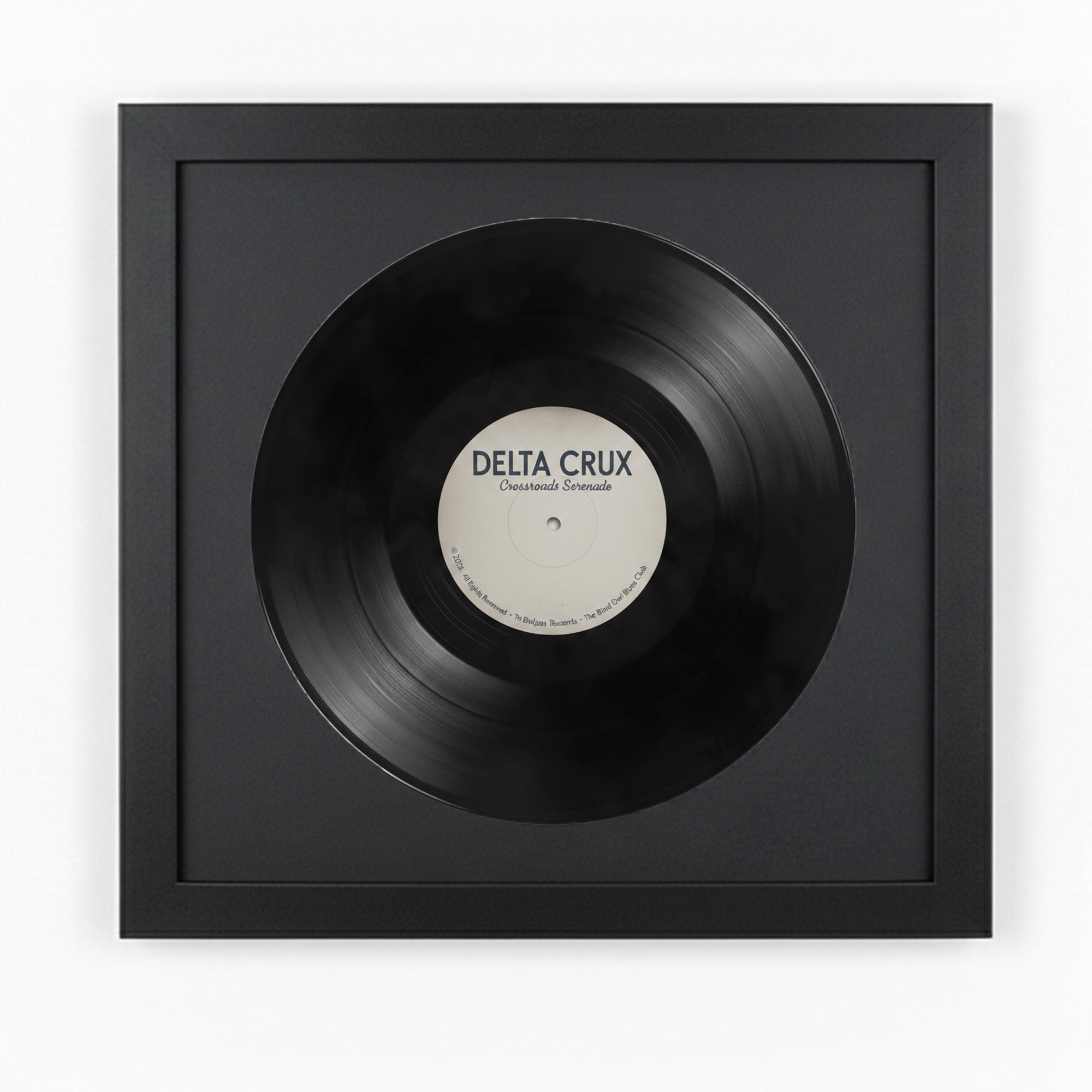 SCHALLPLATTEN RAHMEN 40/40 für die Vinyl - Schwarz, Holz (40/40cm) - K-Möbel