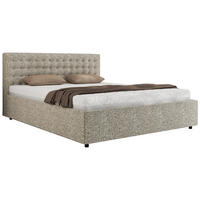 POLSTERBETT PAVO CLASSIC 140/200 - Beige Strukture - Pocket-Matratze - Beige, Textil (140/200cm) - MKS