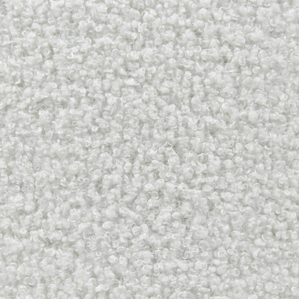 POUF mit Stauraum Bouclé Cremeweiß Maryland - Weiß, Textil (38/40/38cm) - Beliani