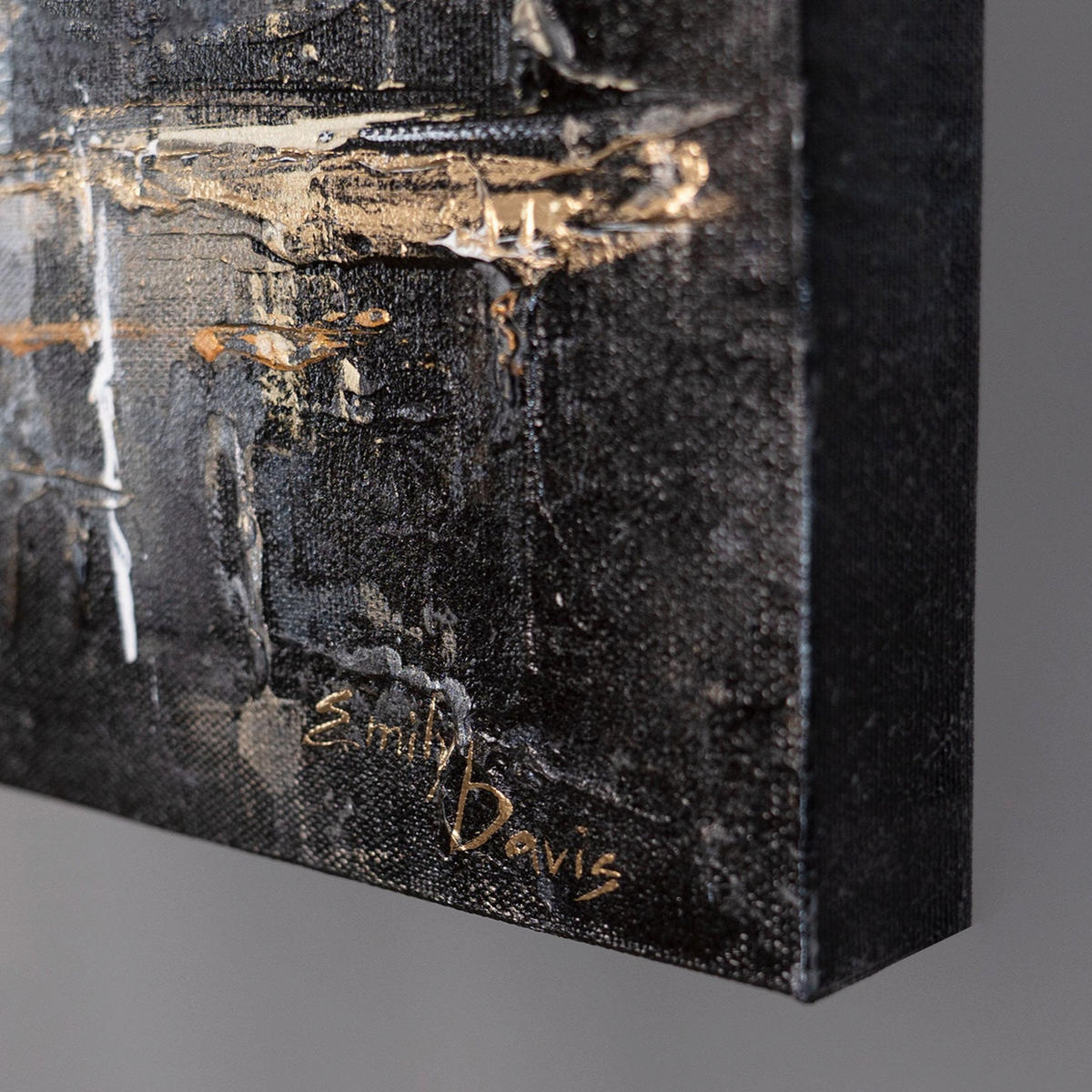 GEMÄLDE Zusammen gehen auf Keilrahmen 115x50 cm - Schwarz, Holz (115/50cm) - YS-art gallery