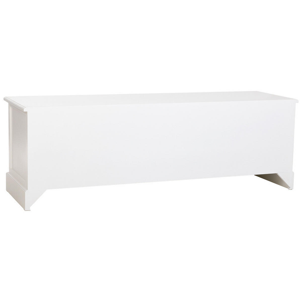 TV-LOWBOARD aus Holz, weiß, 154x45x52cm - Weiß, Holzwerkstoff (154/51.5/45cm) - Wanderlust