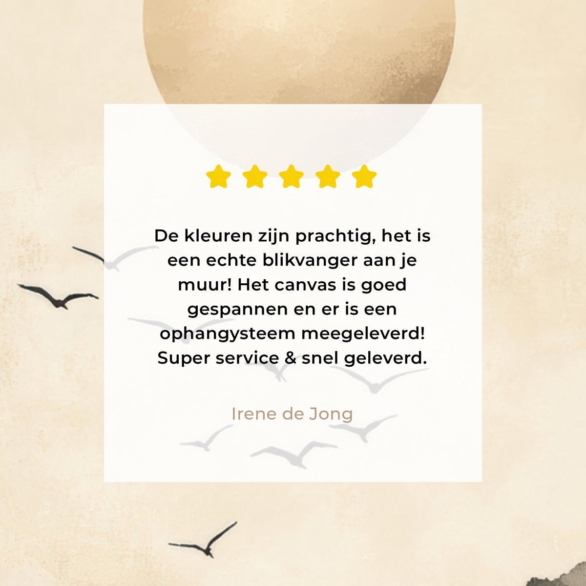 LEINWANDBILD Landschaft - Japandi - Vogel 40x30 cm - Beige, Textil (40/30cm) - MuchoWow